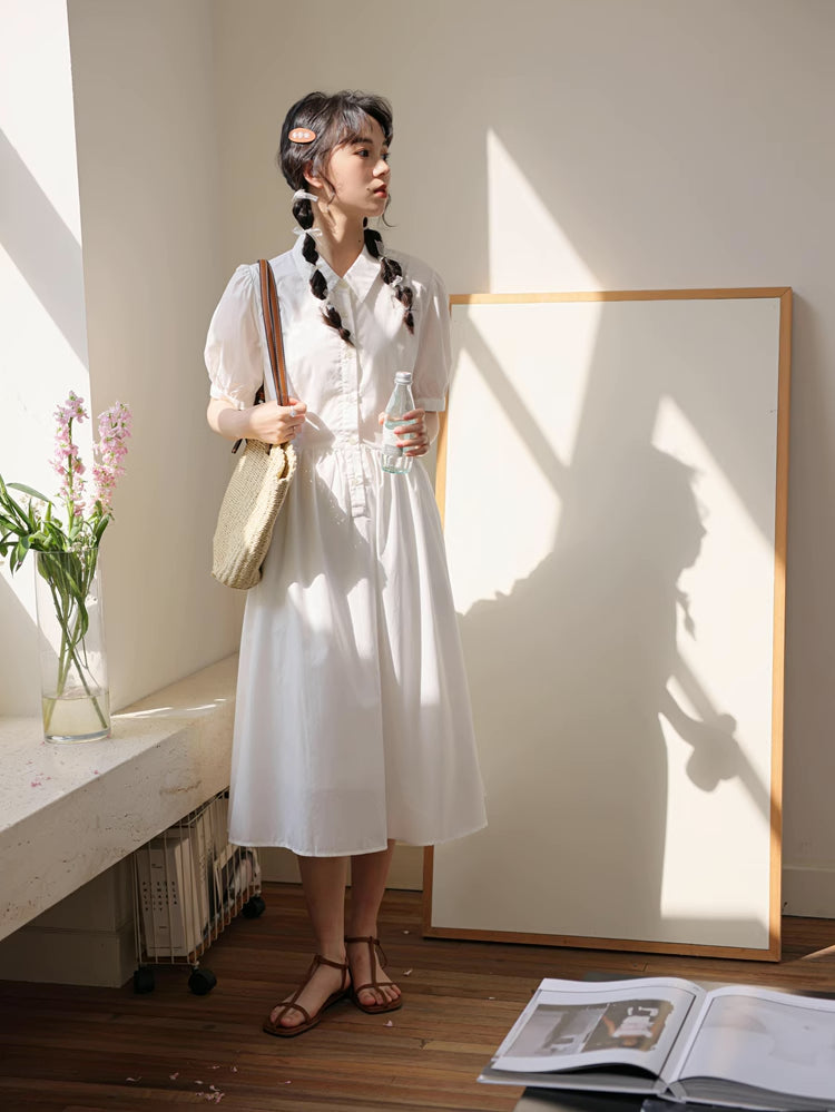 Everyday Midi Shirt Dress (2 Colors)
