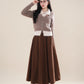 Faux Layered Cardigan (Khaki)