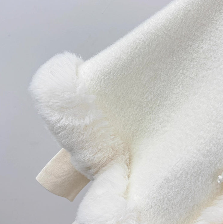 Fuzzy Faux Fur Capelet ( 4Colors)