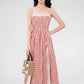 Gingham Lace Cami Maxi Dress (2 Colors)