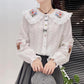 Flower Basket Embroidered Blouse (2 Colors)