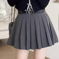 Double Belted Pleated Mini Skirt (5 Colors)