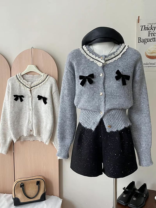 Sweet Hearts & Bows Cardigan (2 Colors)