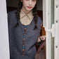 Chocolate Buttons Knitted Vest (2 Colors)