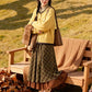 Gingko Flower Cardigan (Yellow)