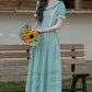 Midsummer Blues Midi Dress (Teal)