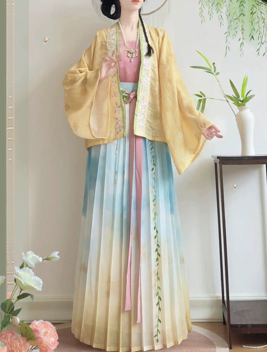 Watercolor Ombre Song Hanfu Set (2 Colors)