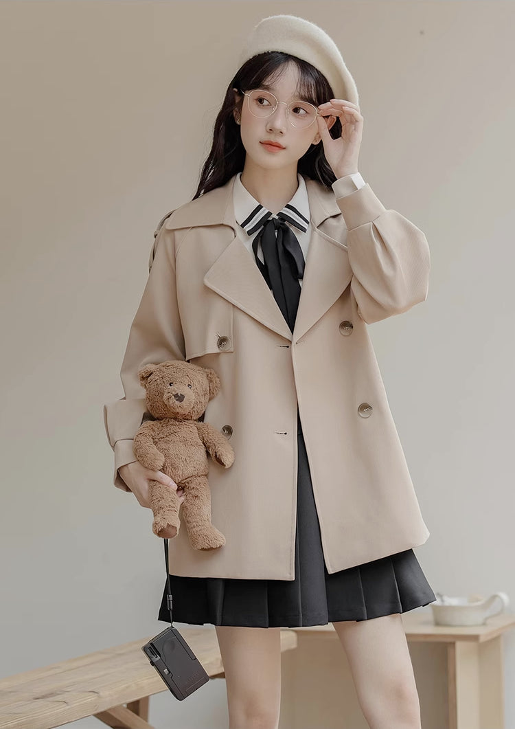 Explorer's Short Trench Coat (Khaki)