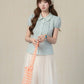 Gingham Fresh Blouse (Mint)