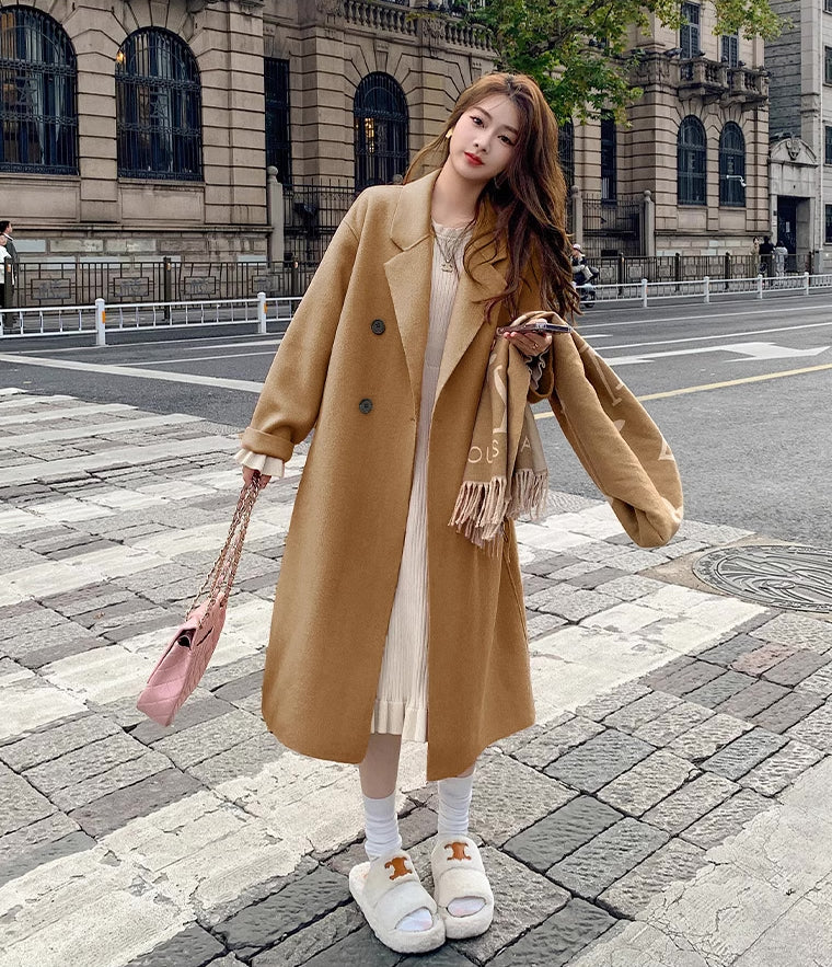 Basic Faux Wool Coat (5 Colors)