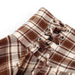 Choco Plaid Midi Skirt (Brown)