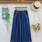 Forest Floor Embroidered Denim Pants (2 Colors)