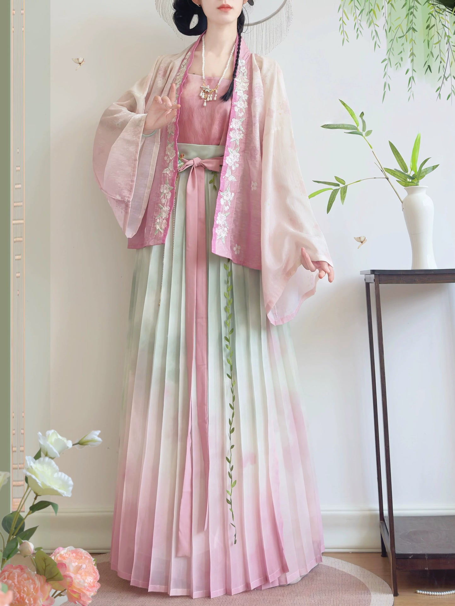 Watercolor Ombre Song Hanfu Set (2 Colors)