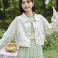 Flowers In The Wind Denim Jacket (Cream)