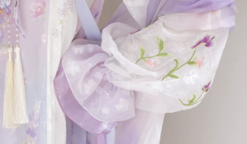 Butterfly Wings Qixiong Ruqun Set (Purple)