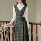 Plaid Vest Pinafore Dress (3 Colors)