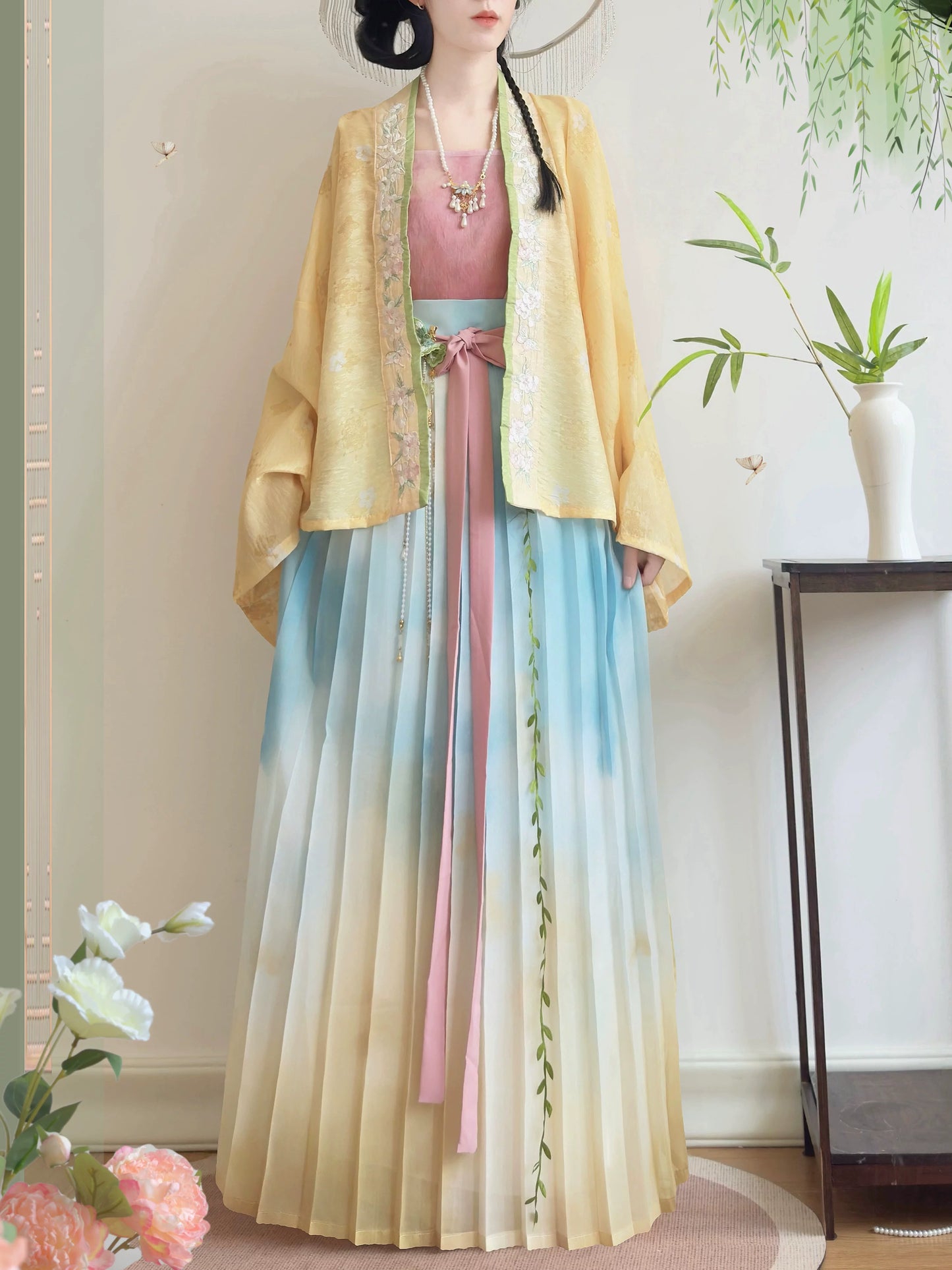 Watercolor Ombre Song Hanfu Set (2 Colors)