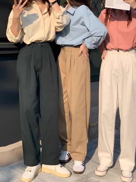 Boyfriend Work Pants (4 Colors)