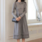 Sesame Sweater Dress & Capelet (Gray)