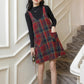 Holly Plaid Mini Dress (Red)