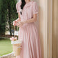 Blossom Tea Midi Dress (Pink)