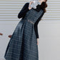 Belted Plaid Pinafore Dress (3 Colors)