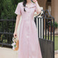 Wisteria Midi Shirt Dress (Lilac)