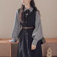 Button Up Suede Pinafore Dress (4 Colors)