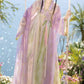Wisteria Qixiong Ruqun Set (Green/Purple)
