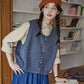 Chocolate Buttons Knitted Vest (2 Colors)