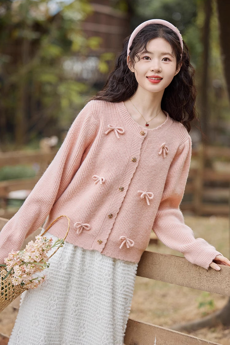 Bow-tiful Cardigan (4 Colors)