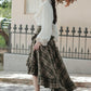 Ornate Lace Puff Sleeve Blouse (Cream)