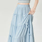 Tiered Bows Midi Skirt (5 Colors)