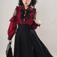 My Villain Arc Blouse & Skirt (Maroon/Black)