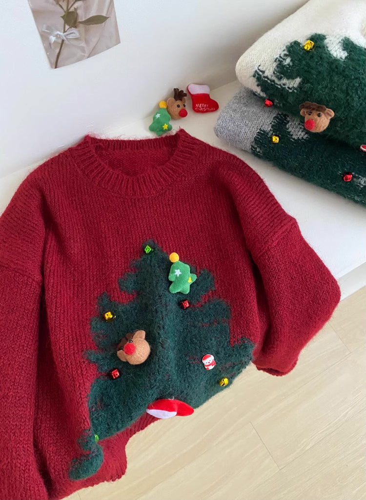 Christmas Tree Charms Sweater (3 Colors)