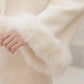 Fuzzy Snow Puff Tweed Set (Cream)