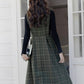 Belted Plaid Pinafore Dress (3 Colors)