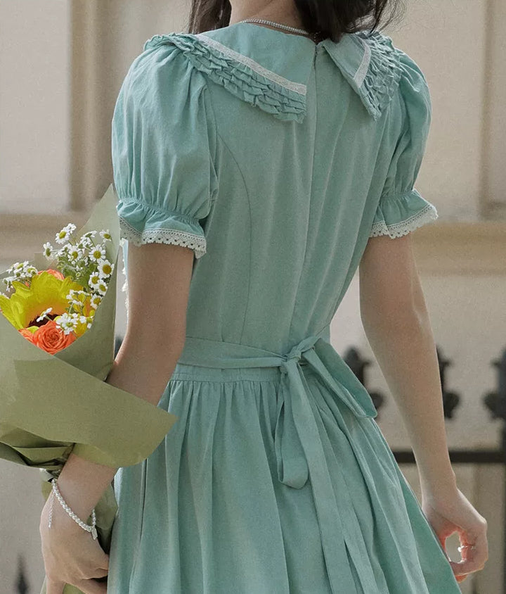 Midsummer Blues Midi Dress (Teal)