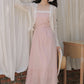Coco Plaid Midi Cami Dress (Pink)