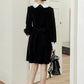 Kiki Love Velveteen Dress (Black)