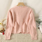 Braided Knit Pearl Cardigan (4 Colors)
