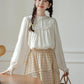 Bertha Lace Collar Blouse (White)