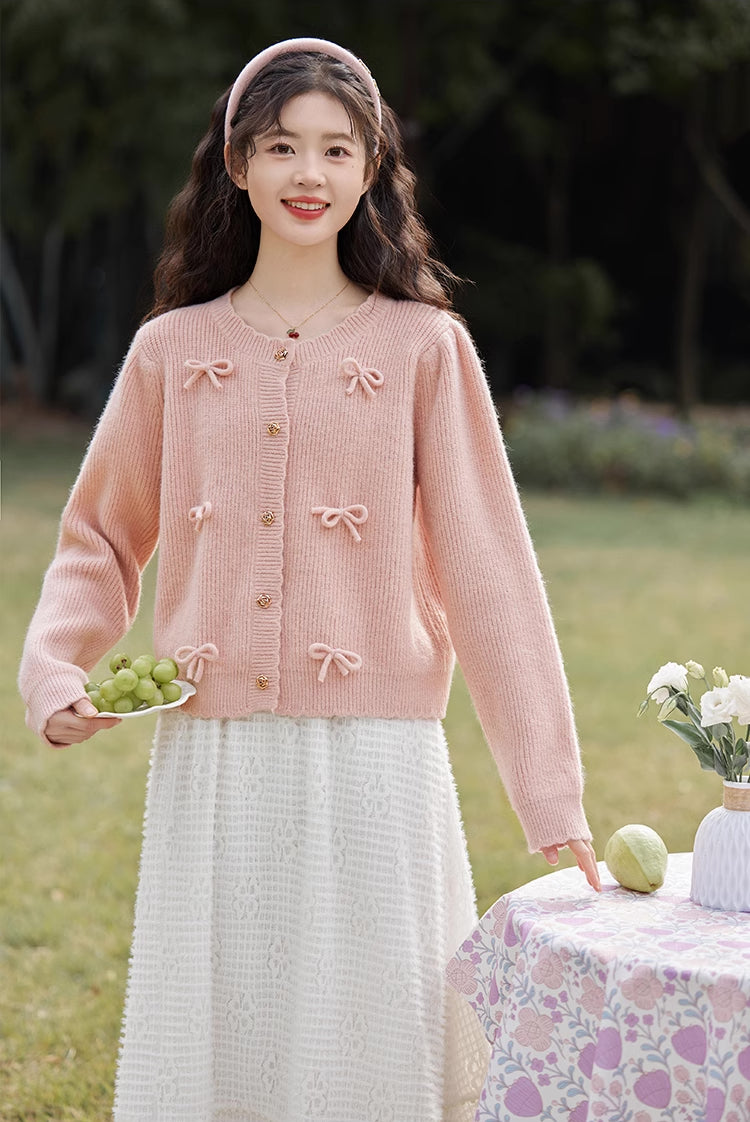 Bow-tiful Cardigan (4 Colors)