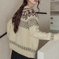 Fair Isle Cardigan (Cream)