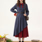 Poison Apple Midi Dress (Blue/Red)