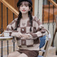 Checkerboard Biscuit Sweater (2 Colors)