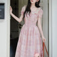 Patchwork Floral Maxi Dress (Pink)