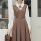 Basic Twofer Pinafore Dress (Brown)