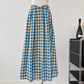 Vintage Gingham Floral Cami Dress (Blue)