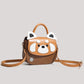 Red Panda Crossbody Bag (Brown)